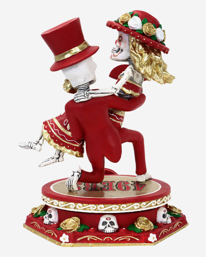 San Francisco 49ers Calavera Couple Dual Spinner Bobblehead FOCO - FOCO.com