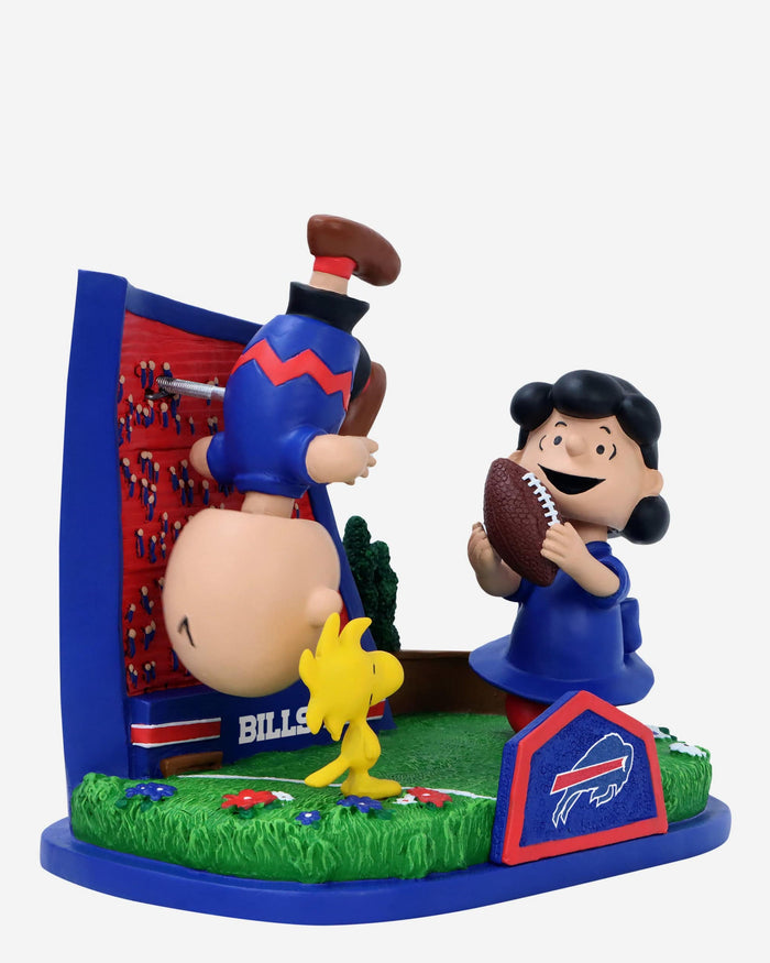 Buffalo Bills Peanuts Football Kickoff Mini Bobblehead Scene FOCO - FOCO.com