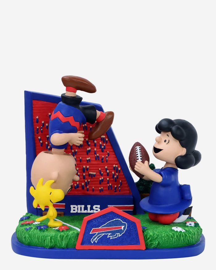 Buffalo Bills Peanuts Football Kickoff Mini Bobblehead Scene FOCO - FOCO.com