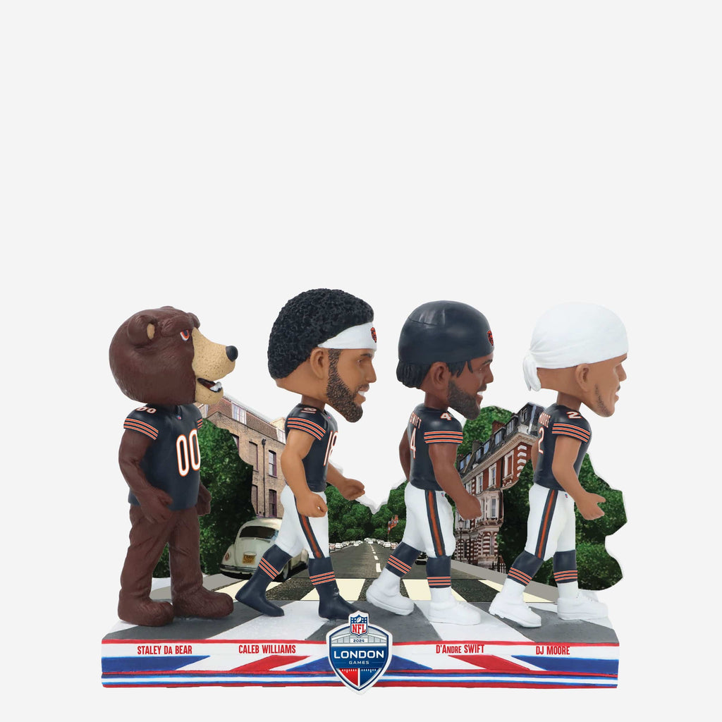 Chicago Bears 2024 International Game Abbey Road Mini Bobblehead Scene FOCO - FOCO.com