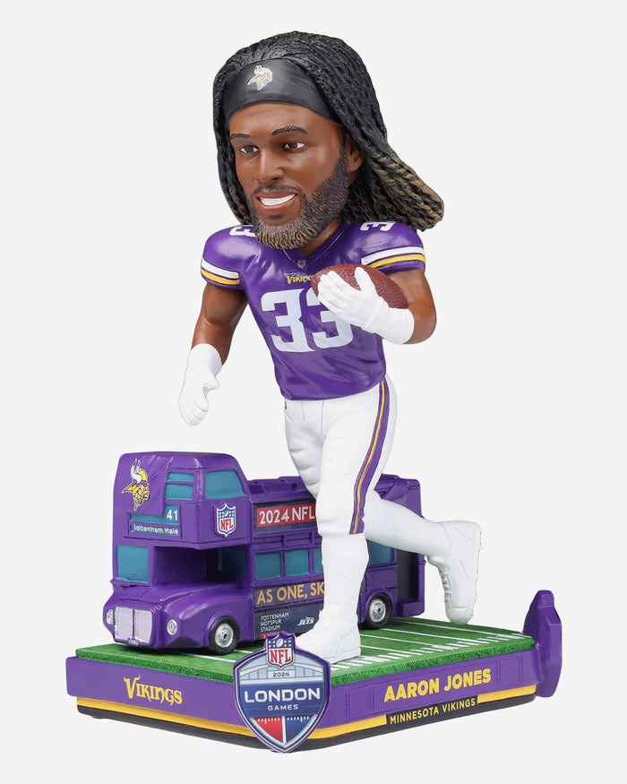 Aaron Jones Minnesota Vikings 2024 International Game Bobblehead FOCO - FOCO.com