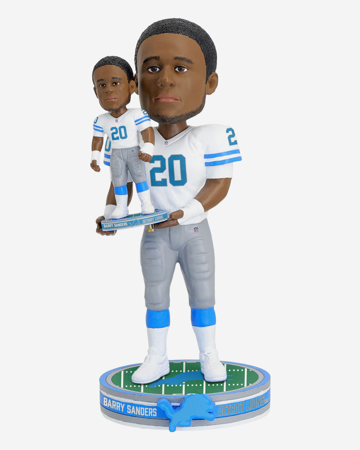 Barry Sanders Detroit Lions Bobble Dubblz Bobblehead