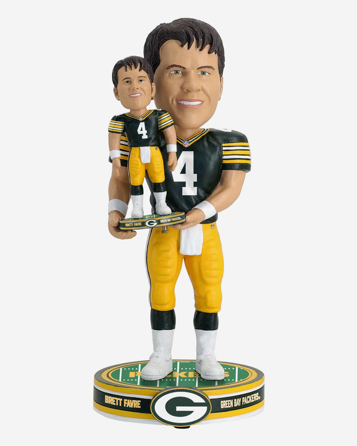 Brett Favre Green Bay Packers Bobble Dubblz Bobblehead FOCO - FOCO.com