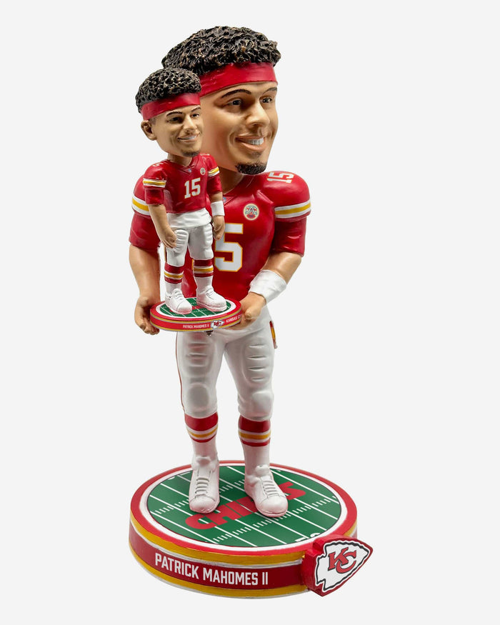 Patrick Mahomes Kansas City Chiefs Bobble Dubblz Bobblehead FOCO - FOCO.com