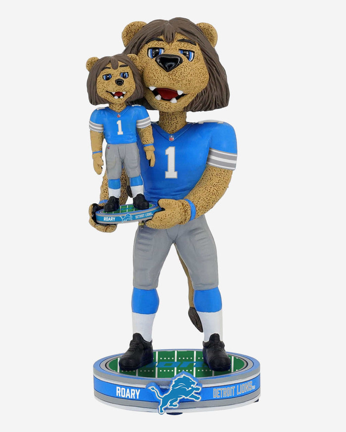 Roary Detroit Lions Bobble Dubblz Mascot Bobblehead FOCO - FOCO.com