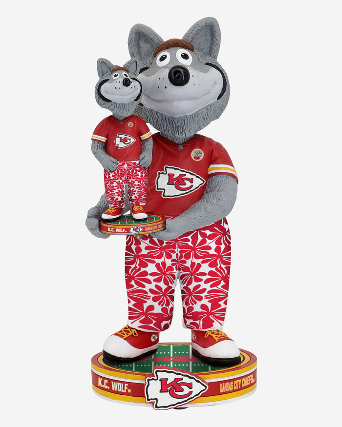 KC Wolf Kansas City Chiefs Bobble Dubblz Mascot Bobblehead FOCO - FOCO.com