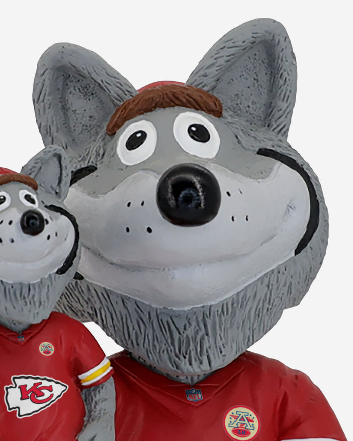 KC Wolf Kansas City Chiefs Bobble Dubblz Mascot Bobblehead FOCO - FOCO.com