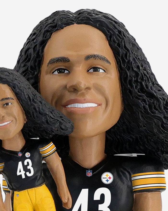 Troy Polamalu Pittsburgh Steelers Bobble Dubblz Bobblehead FOCO - FOCO.com