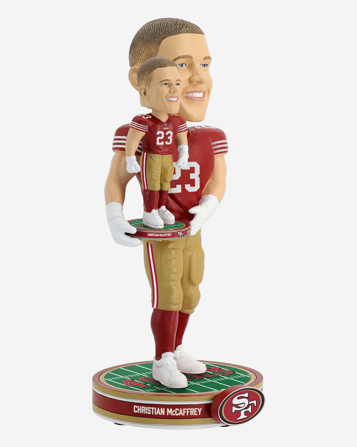 Christian McCaffrey San Francisco 49ers Bobble Dubblz Bobblehead FOCO - FOCO.com