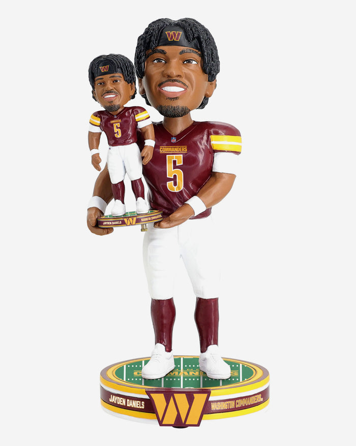 Jayden Daniels Washington Commanders Bobble Dubblz Boblehead