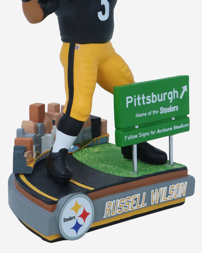 Russel Wilson Pittsburgh Steelers Next Stop Bobblehead FOCO - FOCO.com