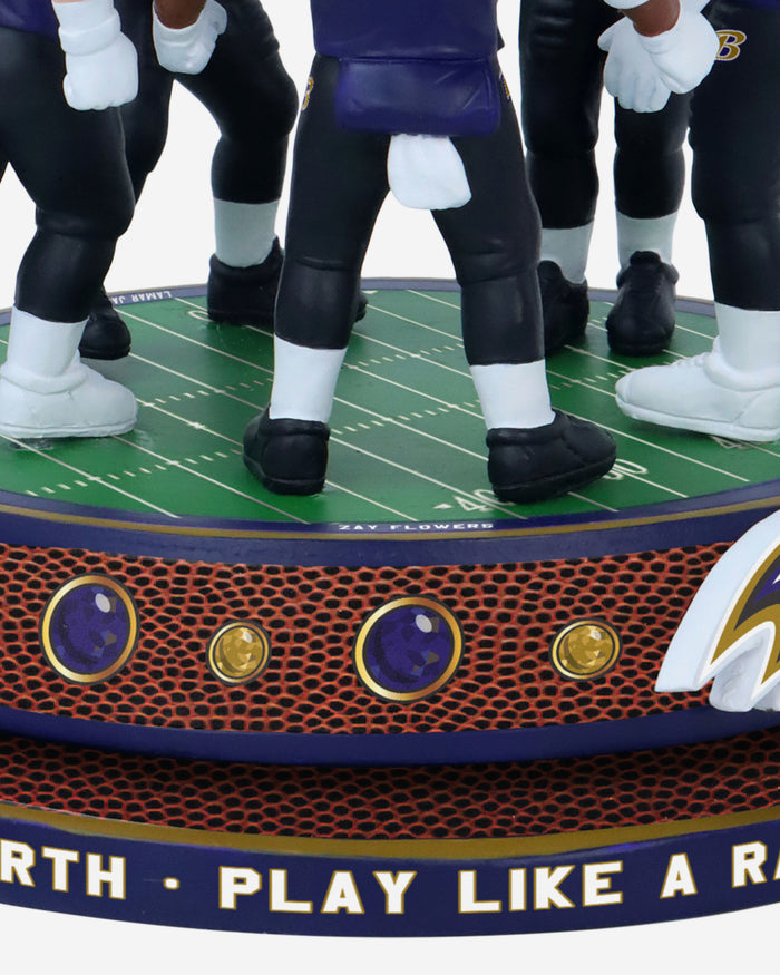 Baltimore Ravens Huddle Spinner Mini Bobblehead Scene FOCO - FOCO.com