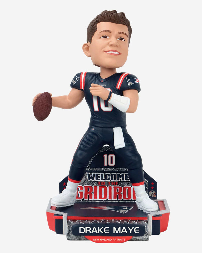 Drake Maye New England Patriots 2024 Rookie Series Bobblehead FOCO - FOCO.com