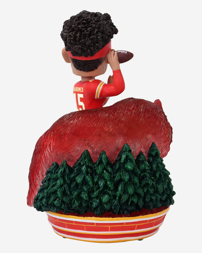 Patrick Mahomes Kansas City Chiefs Wolf Spirit Animal Bobblehead FOCO - FOCO.com