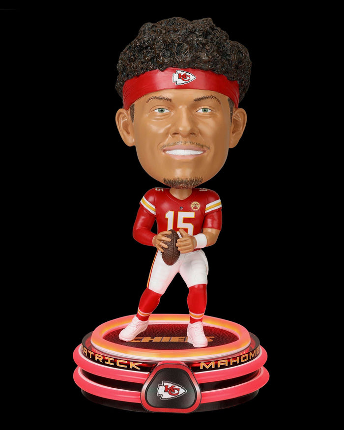 Patrick Mahomes Kansas City Chiefs LED Neon Bighead Bobblehead FOCO - FOCO.com