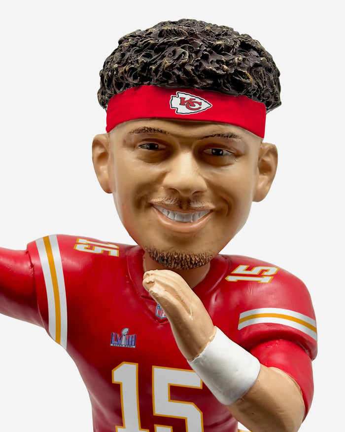 Patrick Mahomes Kansas City Chiefs 3x Super Bowl LVIII Champions Bobblehead FOCO - FOCO.com