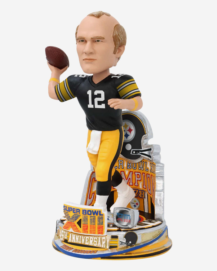 Terry Bradshaw Pittsburgh Steelers Super Bowl XIII Champions 45th Anniversary Bobblehead FOCO - FOCO.com