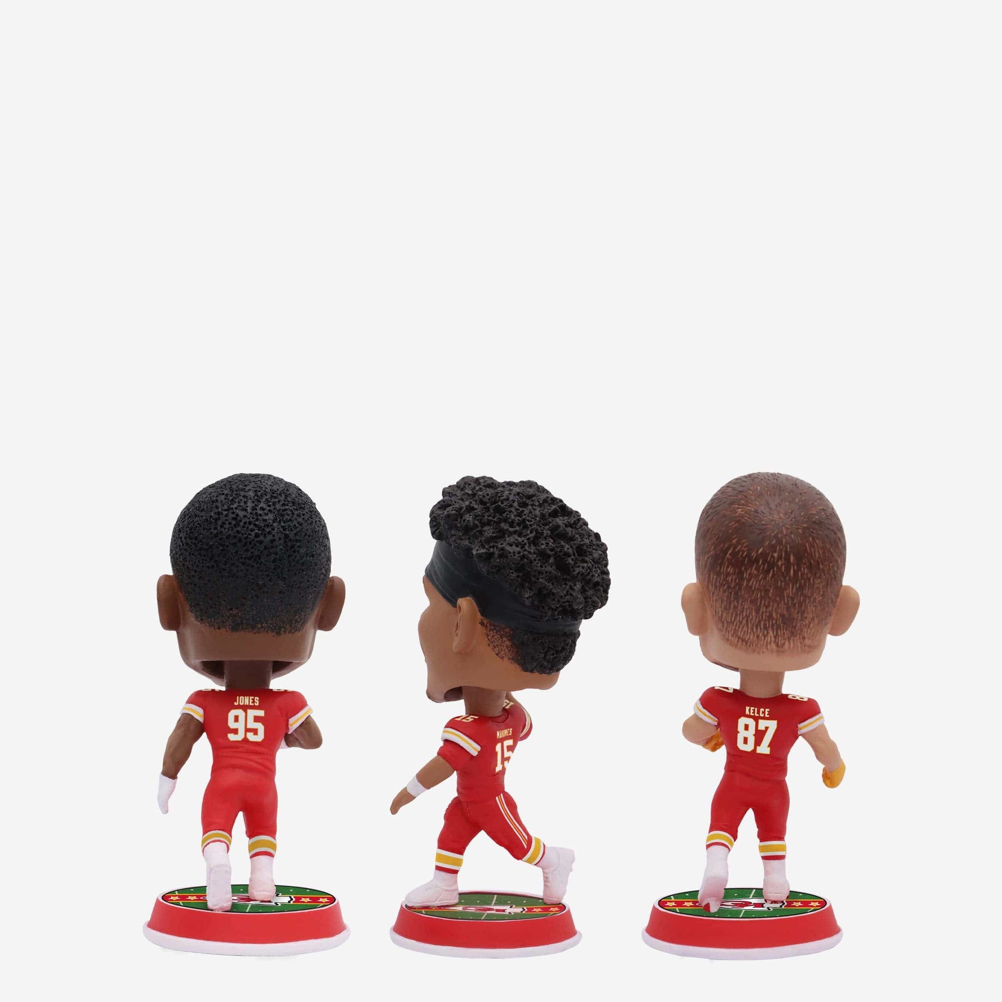 Patrick Mahomes & Travis Kelce & Chris Jones Kansas City Chiefs 3 Pack FOCO