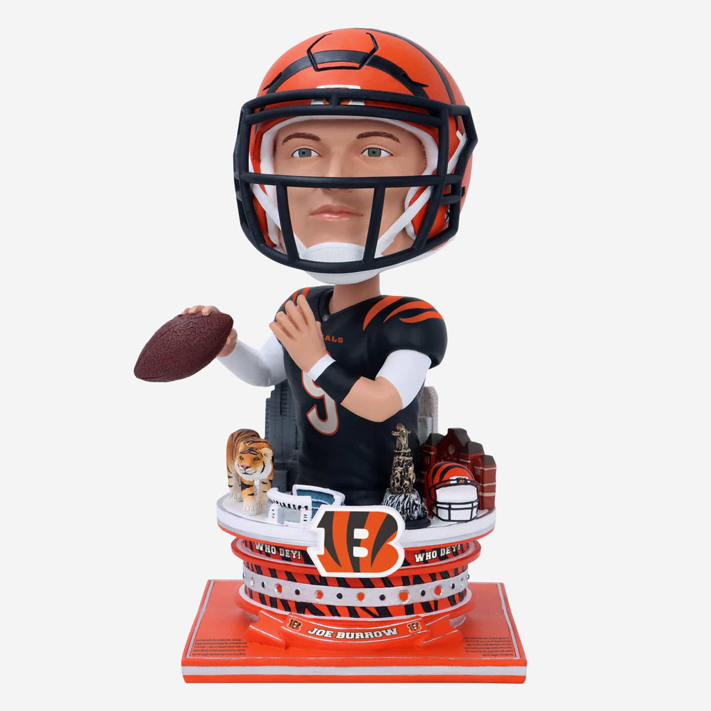 Joe Burrow Cincinnati Bengals Bust Bighead Bobblehead FOCO - FOCO.com