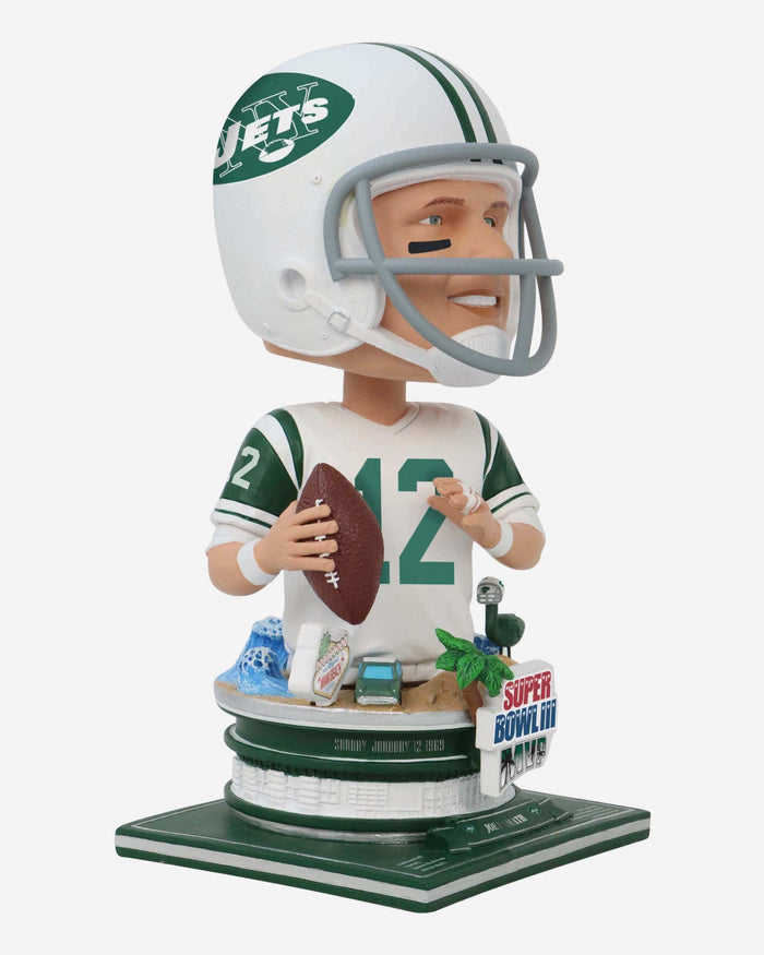 Joe Namath New York Jets Super Bowl III MVP Bust Bighead Bobblehead FOCO - FOCO.com