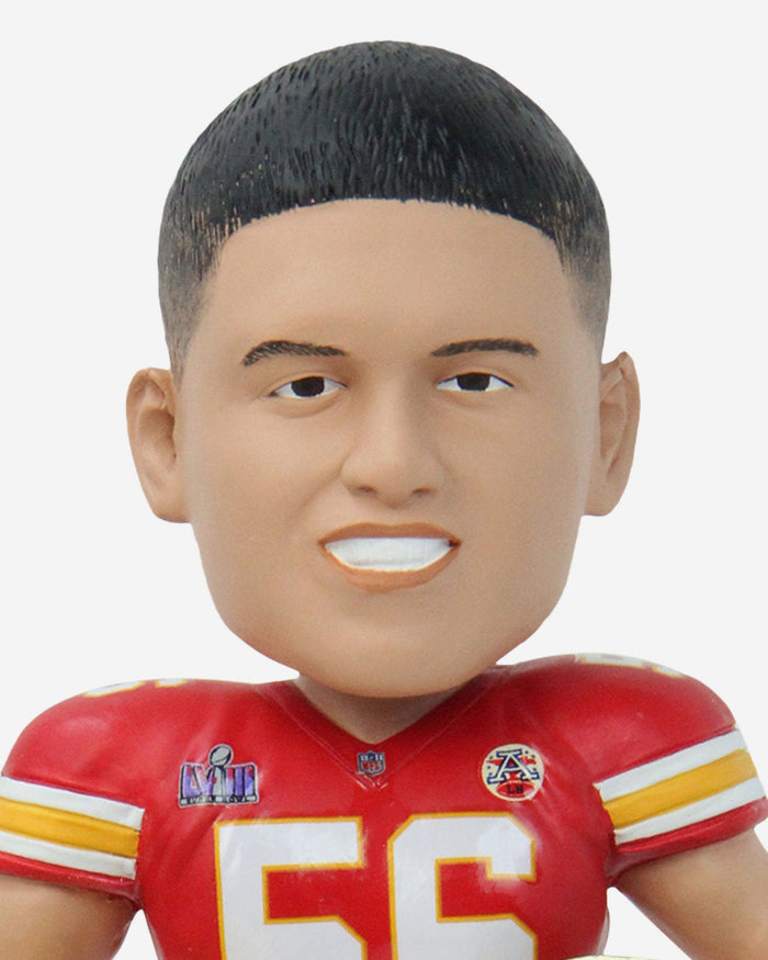 George Karlaftis Kansas City Chiefs Super Bowl LVIII Champions Bobblehead FOCO - FOCO.com