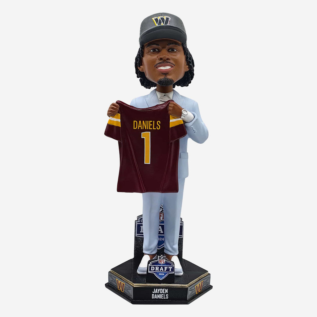 Jayden Daniels Washington Commanders 2024 Draft Pick Bobblehead FOCO - FOCO.com