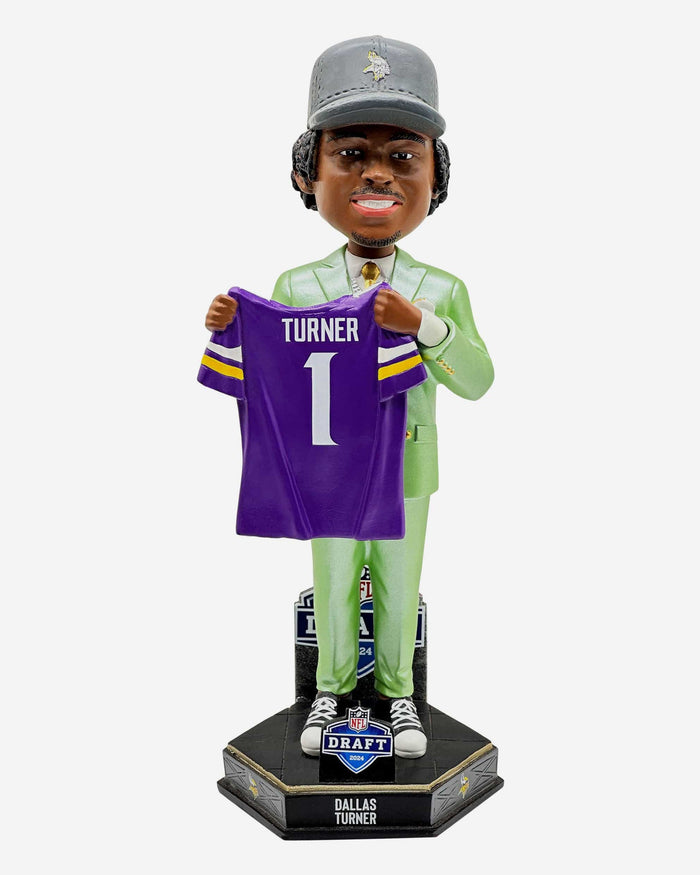 Dallas Turner Minnesota Vikings 2024 Draft Pick Bobblehead FOCO - FOCO.com