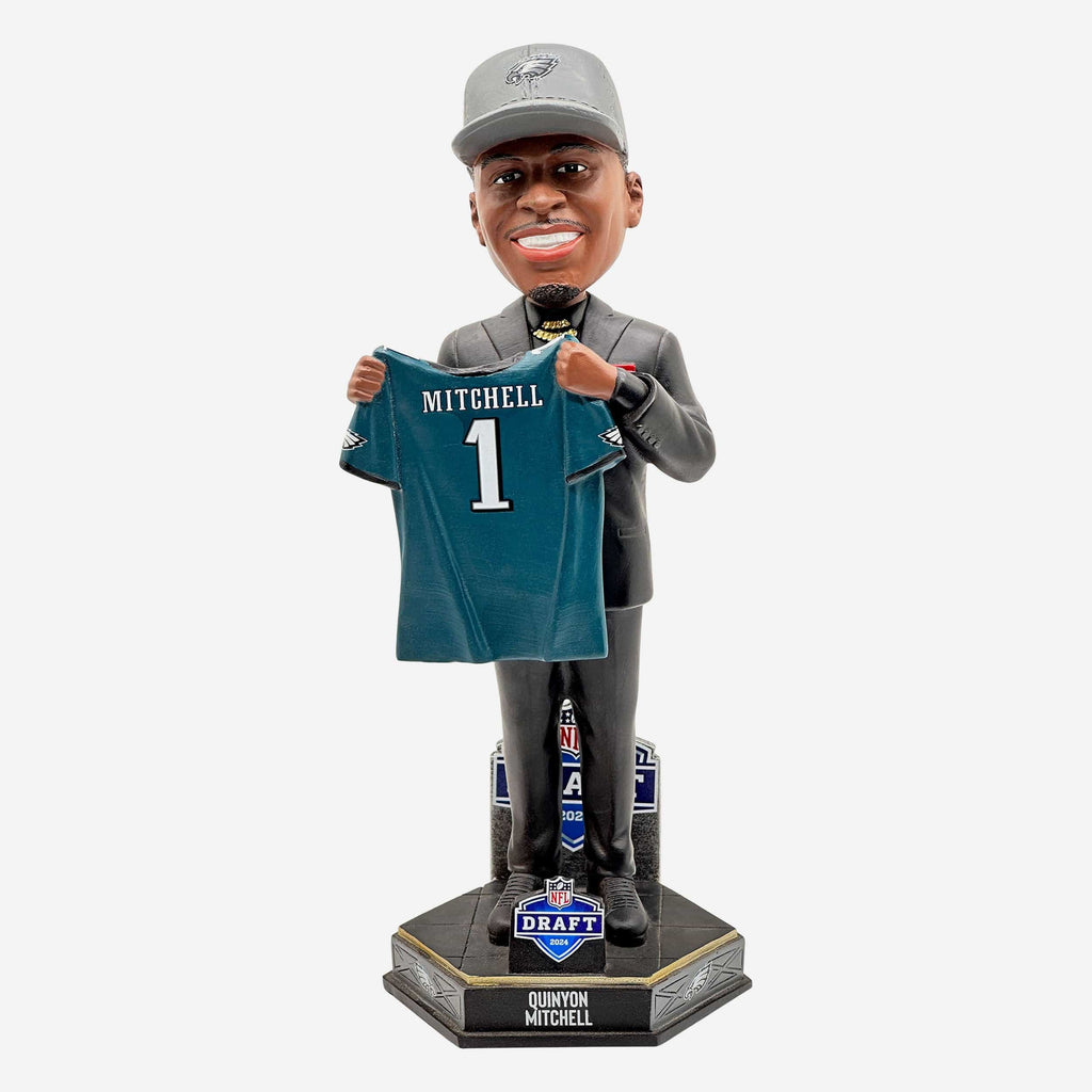 Quinyon Mitchell Philadelphia Eagles 2024 Draft Pick Bobblehead FOCO - FOCO.com