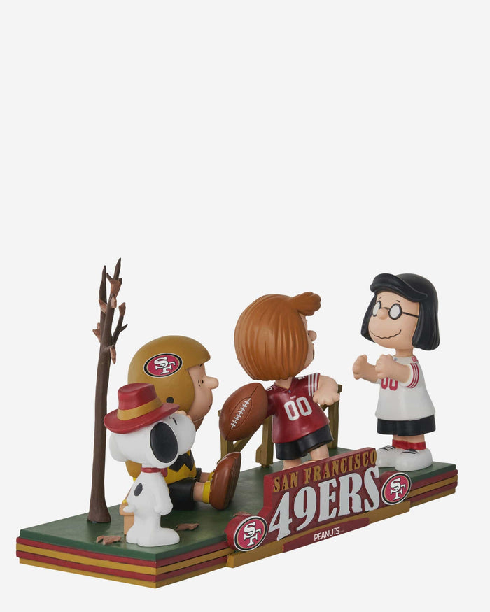 San Francisco 49ers Peanuts Gang Mini Bobblehead Scene FOCO - FOCO.com