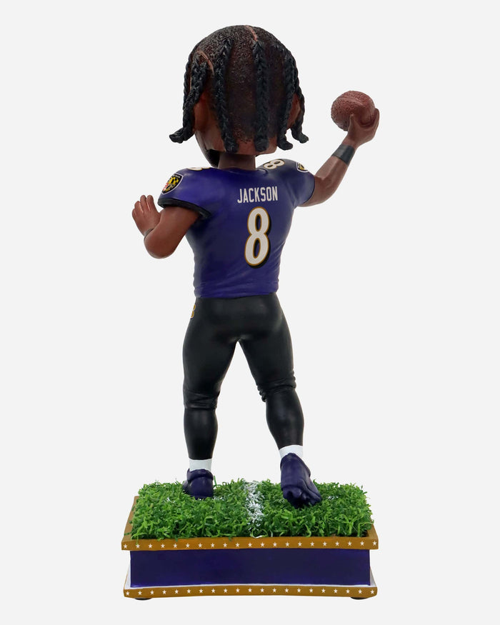 Lamar Jackson Baltimore Ravens Field Star Bobblehead FOCO - FOCO.com