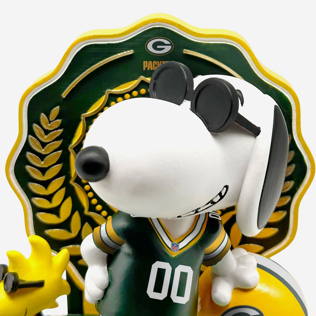 Green Bay Packers Snoopy & Woodstock Joe Cool Peanuts Dual Bobblehead FOCO