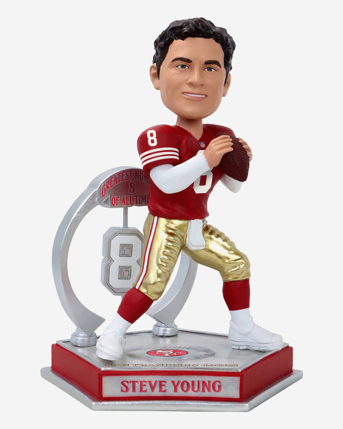 Steve Young San Francisco 49ers Legendary Number 8 Bobblehead FOCO - FOCO.com