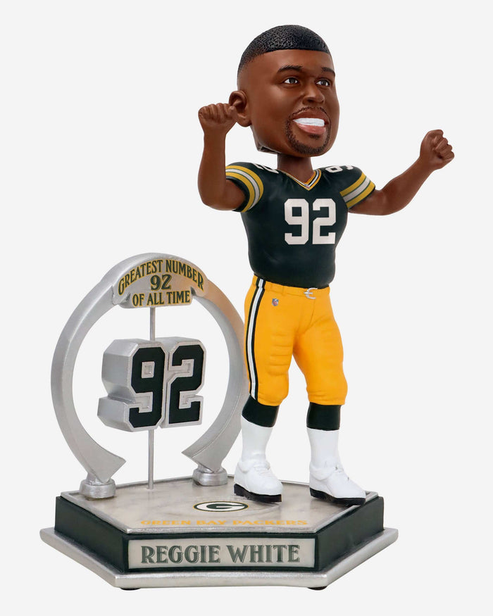 Reggie White Green Bay Packers Legendary Number 92 Bobblehead FOCO - FOCO.com