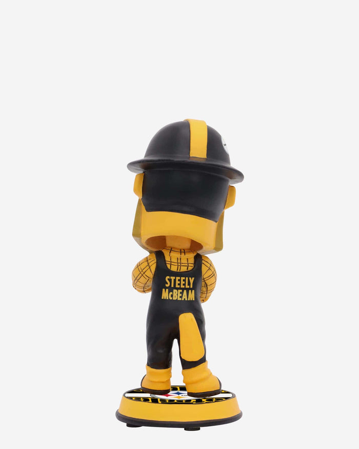 Steely McBeam Pittsburgh Steelers Holiday Mascot Bobblehead Officially Licensed by NFL