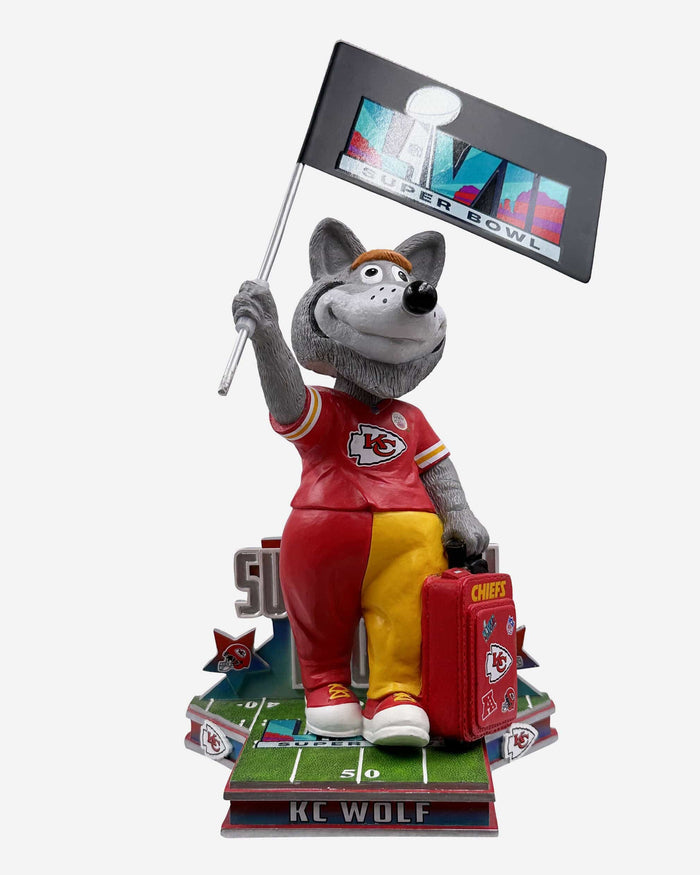 KC Wolf Kansas City Chiefs Super Bowl LVII Bound Mascot Bobblehead FOCO - FOCO.com