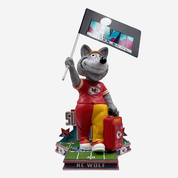 KC Wolf (Kansas City Chiefs) Mascot Hero Series NFL Bobblehead by