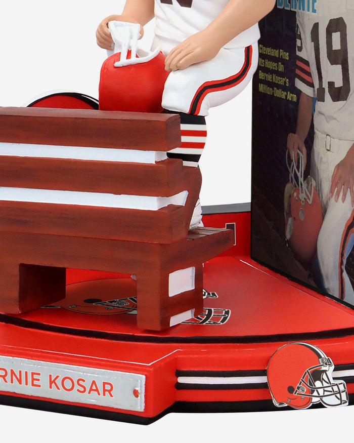 Bernie Kosar Cleveland Browns Banking on Bernie Sports Illustrated Cover Bobblehead FOCO - FOCO.com