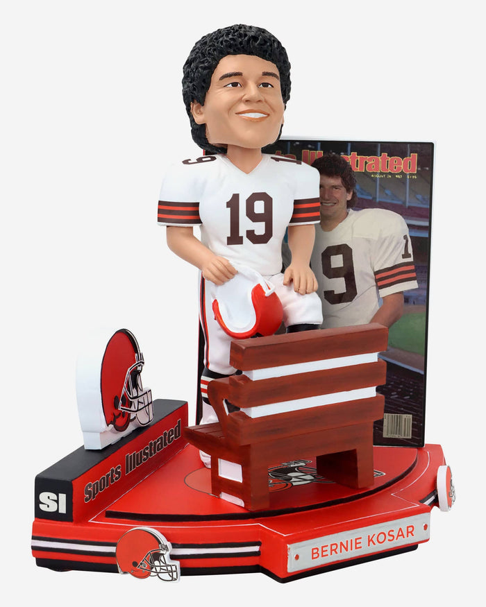 Bernie Kosar Cleveland Browns Banking on Bernie Sports Illustrated Cover Bobblehead FOCO - FOCO.com