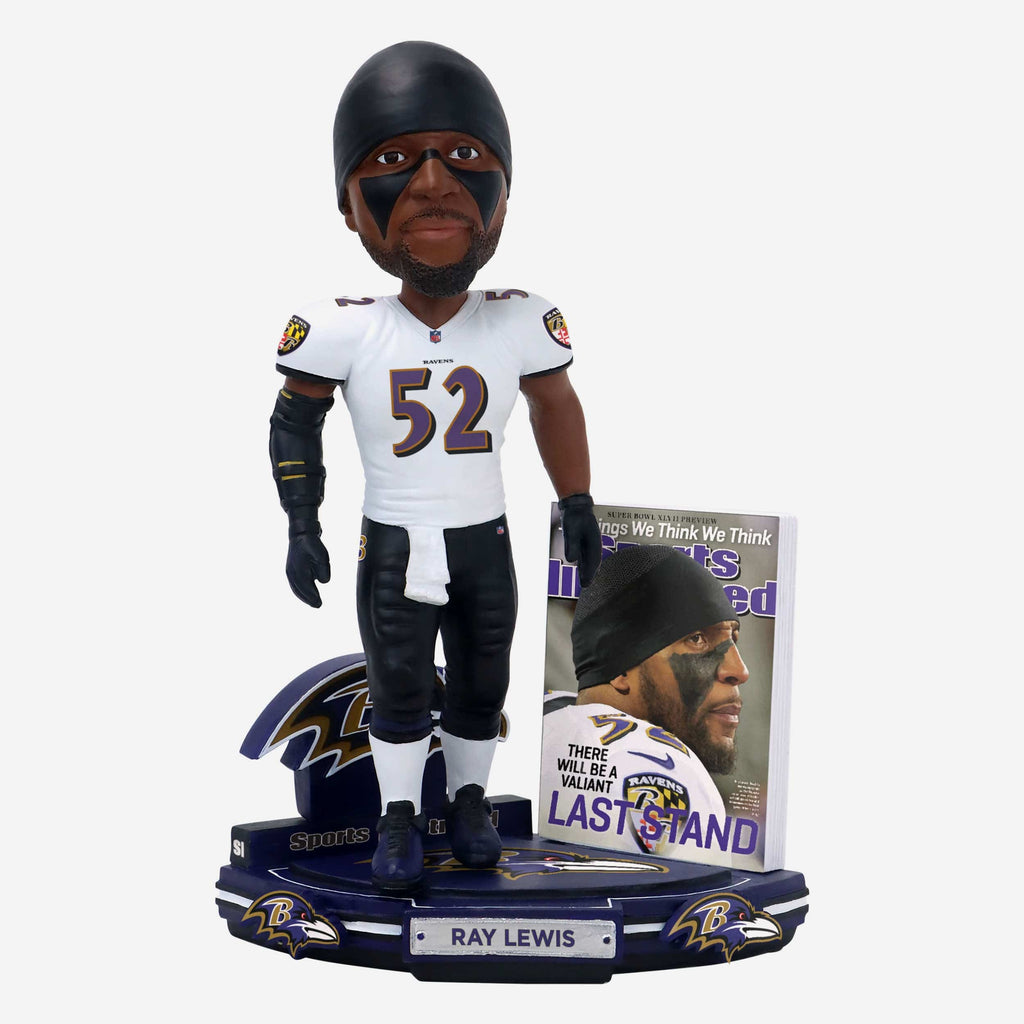 Ray Lewis Baltimore Ravens Valiant Last Stand Sports Illustrated Cover Bobblehead FOCO - FOCO.com