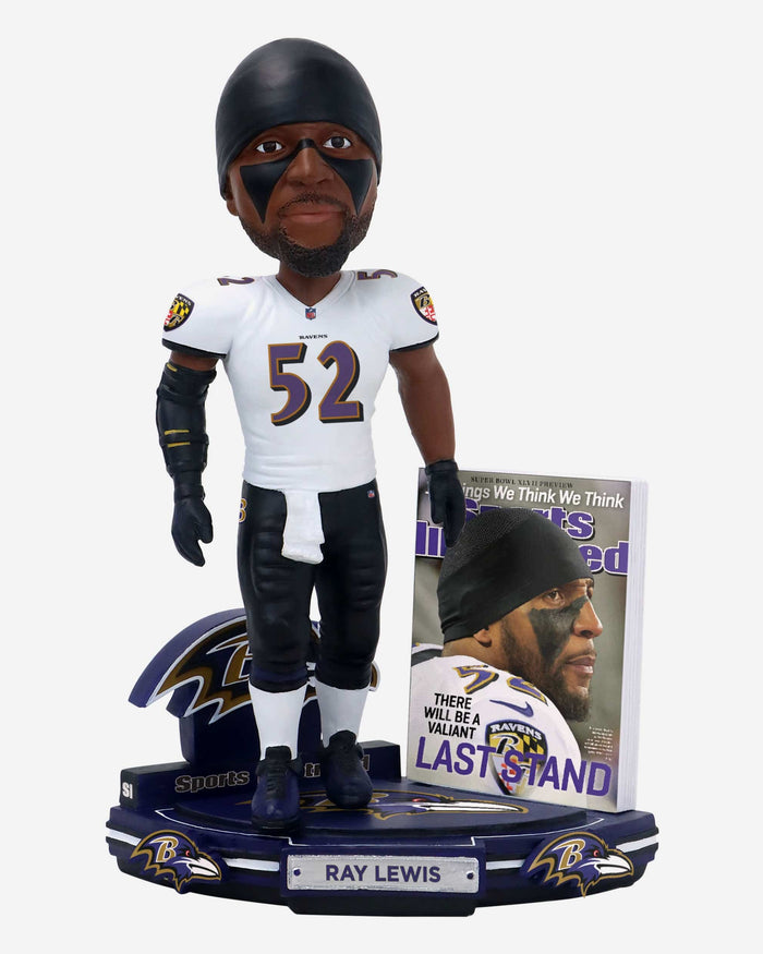 Ray Lewis Baltimore Ravens Valiant Last Stand Sports Illustrated Cover Bobblehead FOCO - FOCO.com