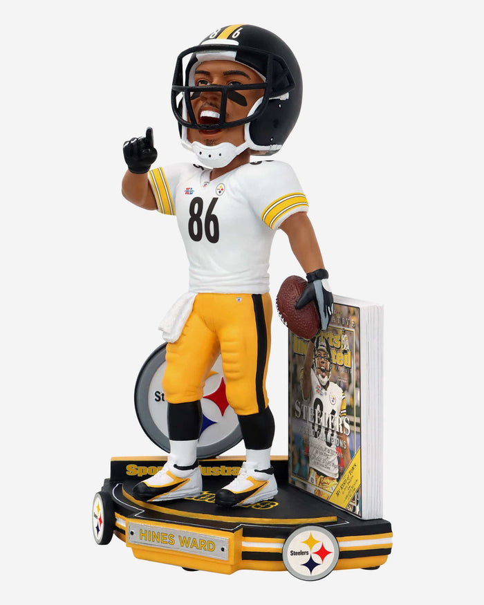 Hines Ward Pittsburgh Steelers XL World Champions Sports Illustrated Cover Bobblehead FOCO - FOCO.com