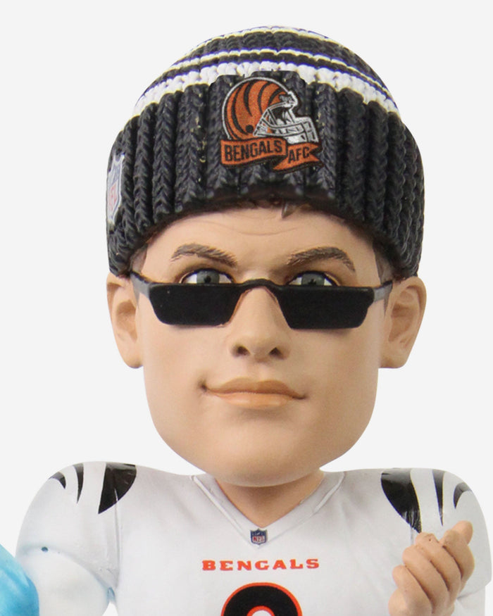 Joe Burrow Cincinnati Bengals Brrr-ow Bobblehead FOCO - FOCO.com