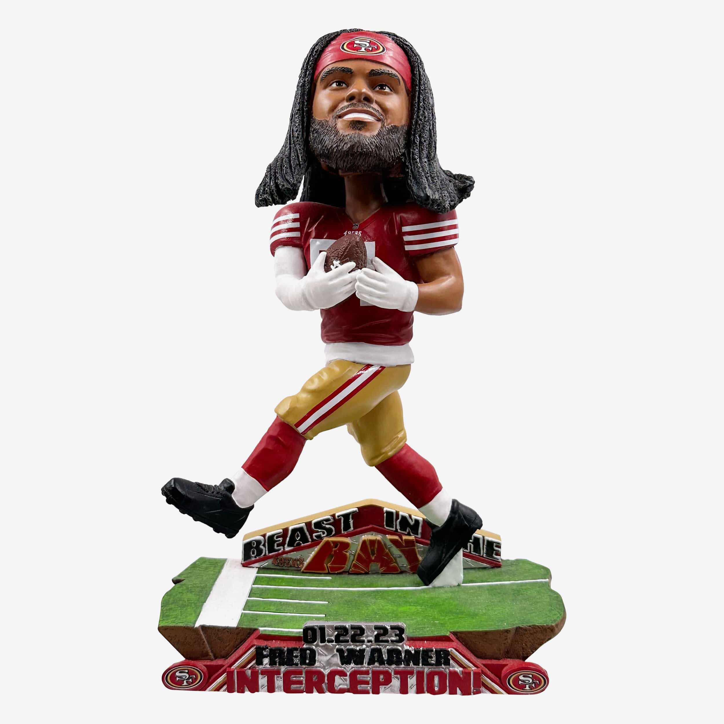 Fred Warner San Francisco 49ers Beast in the Bay Interception Bobblehe FOCO