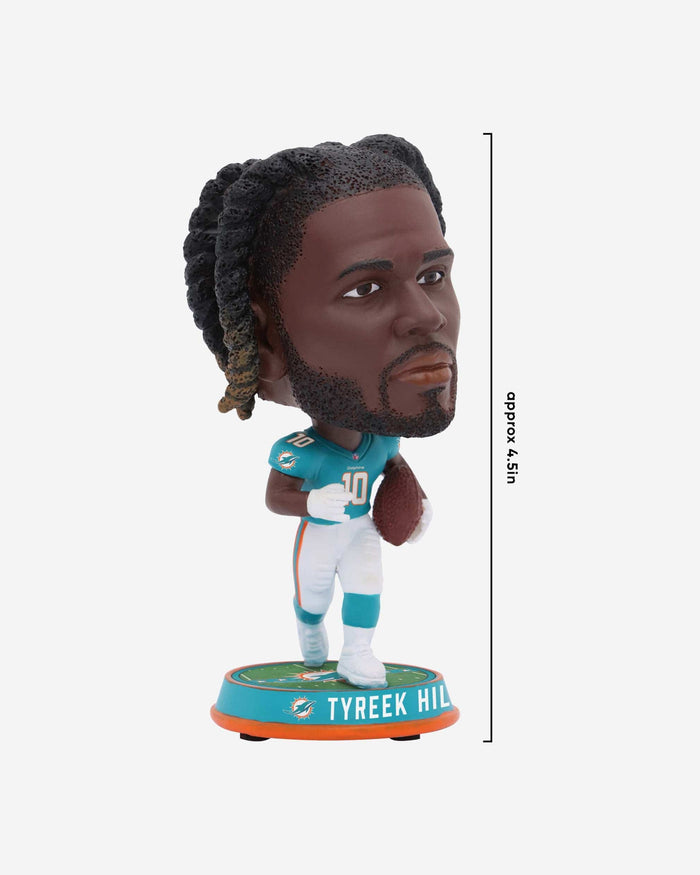 Tyreek Hill Miami Dolphins Field Stripe Mini Bighead Bobblehead FOCO