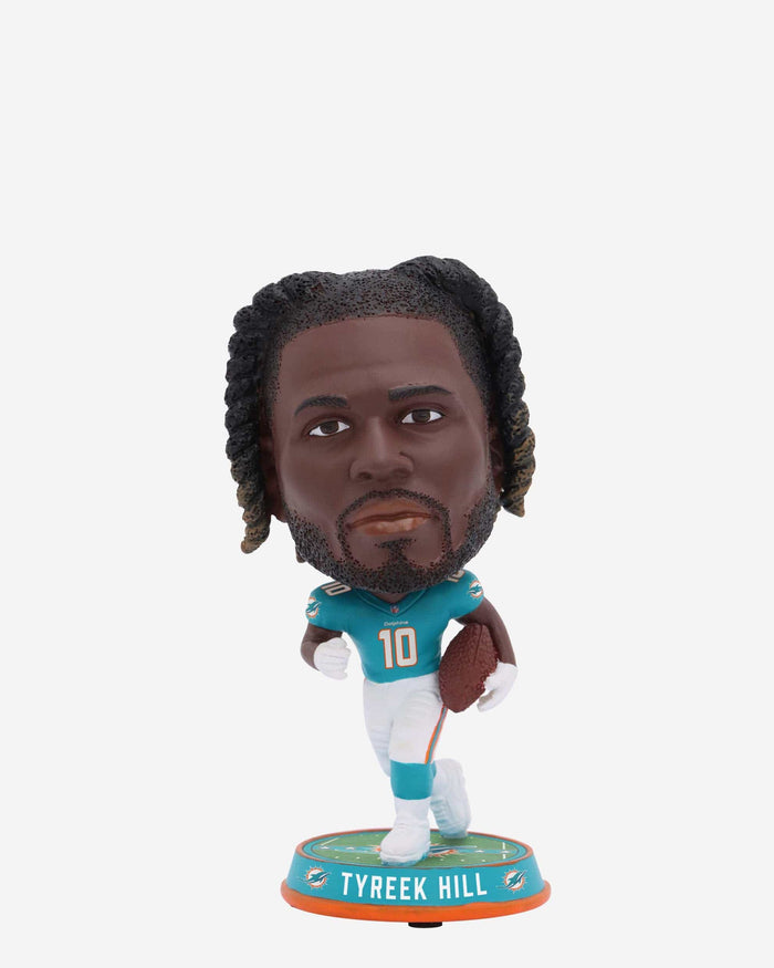 Tyreek Hill Miami Dolphins Field Stripe Mini Bighead Bobblehead FOCO