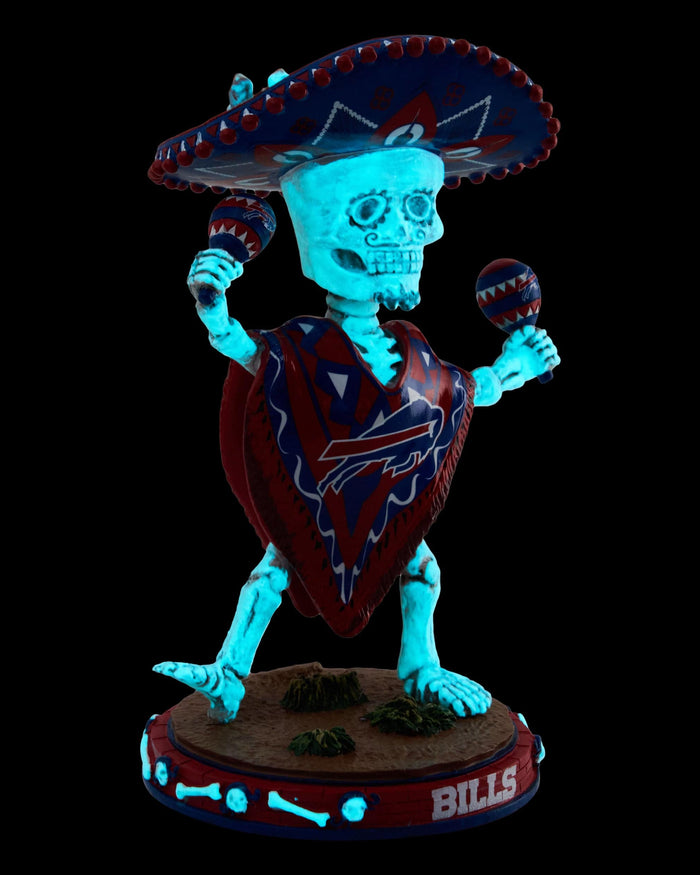 Buffalo Bills Calavera Glow in the Dark Bobblehead FOCO