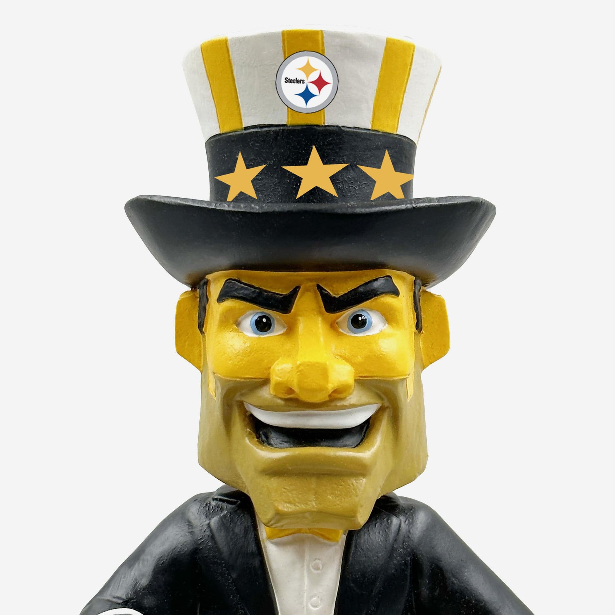 Steely McBeam Pittsburgh Steelers Holiday Mascot Bobblehead Officially Licensed by NFL