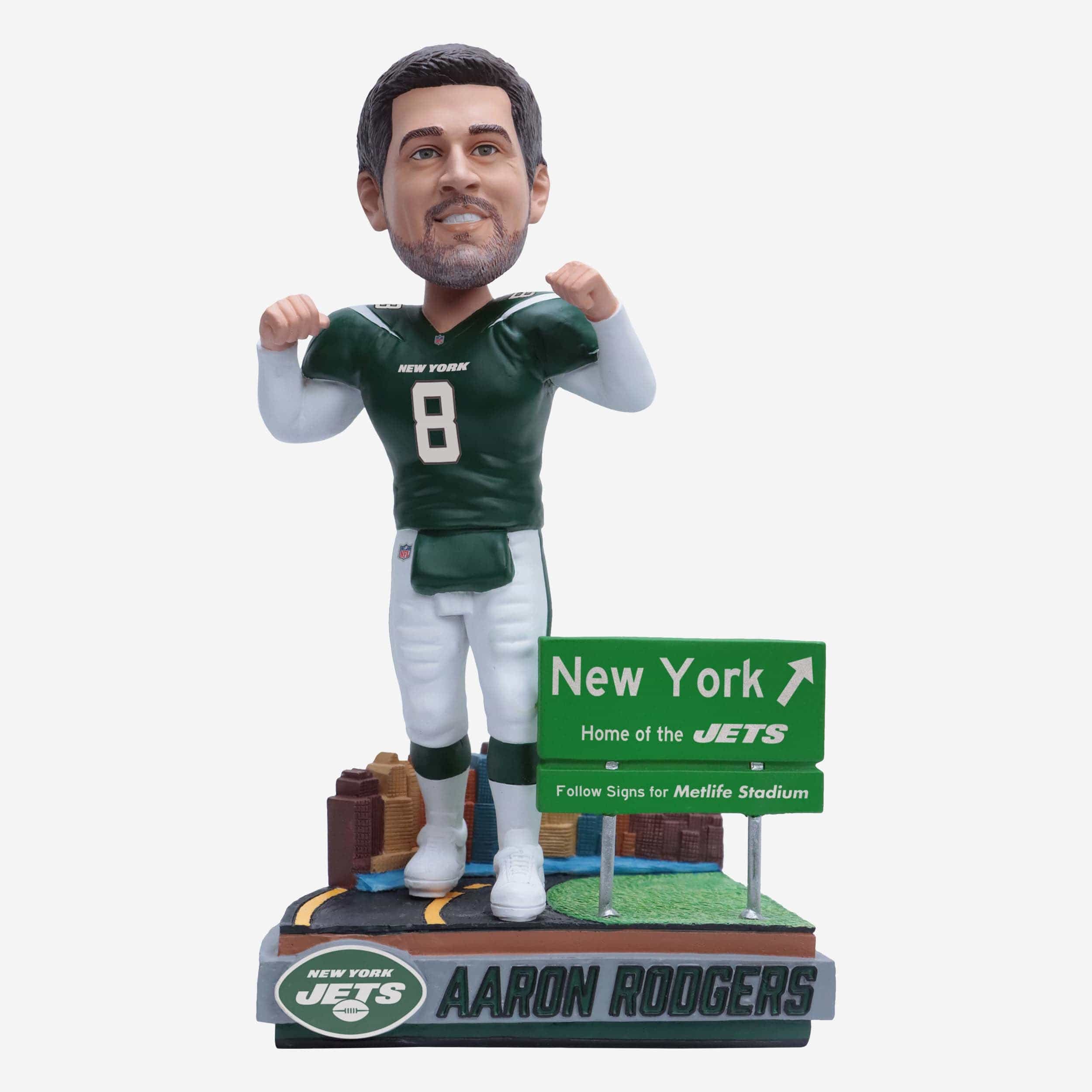 Aaron Rodgers New York Jets Next Stop Bobblehead