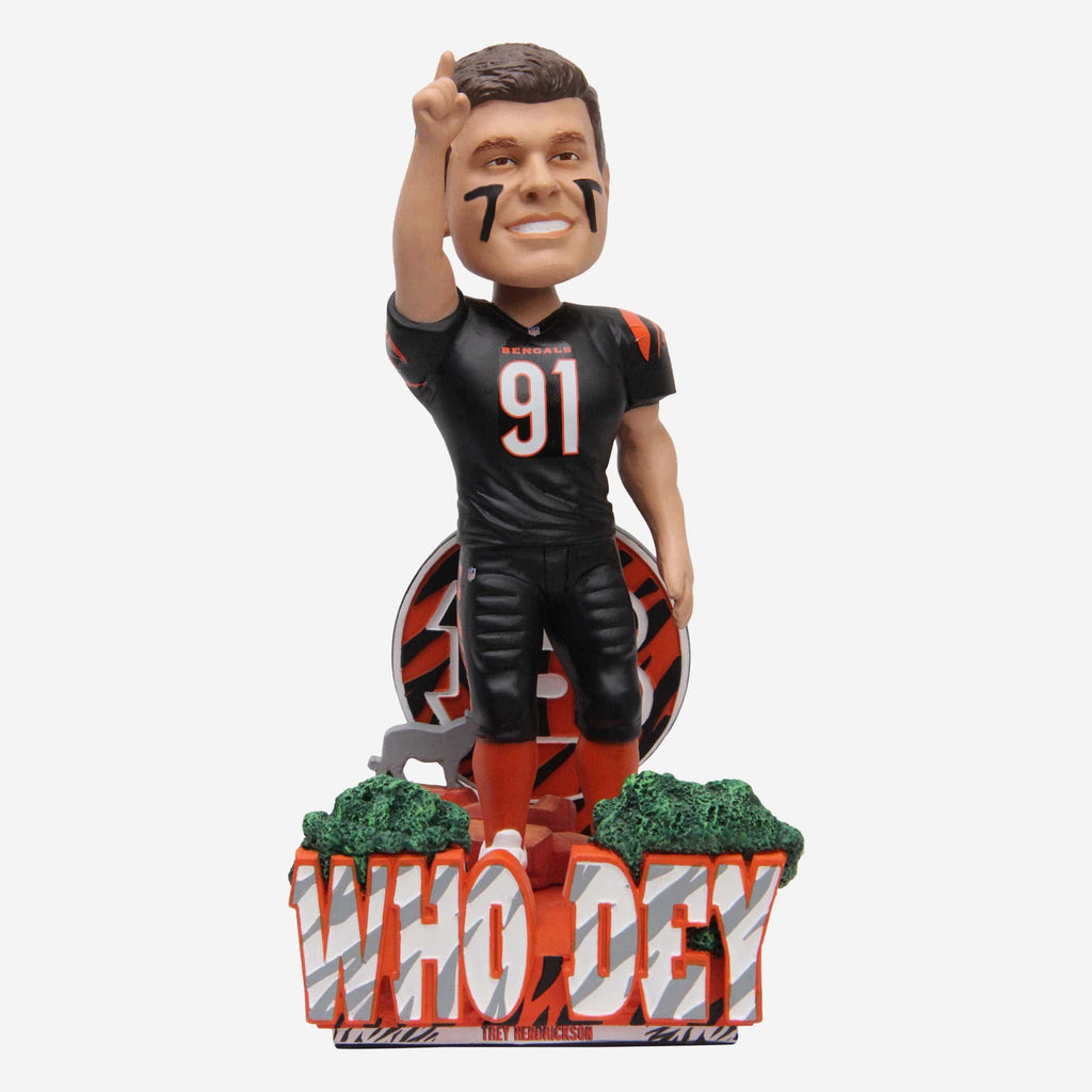 Who Dey' Cincinnati Bengals bobblehead collection introduced by FOCO