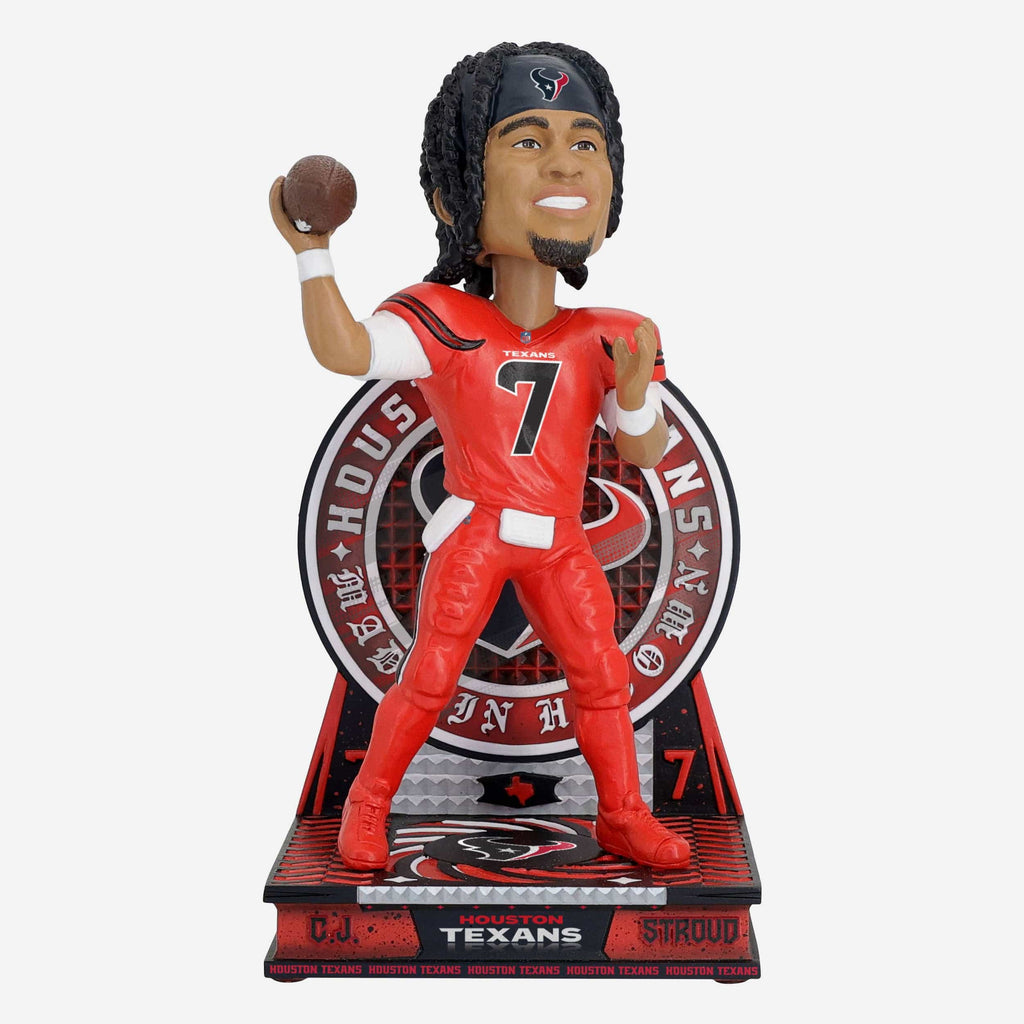 CJ Stroud Houston Texans Battle Red Bobblehead FOCO - FOCO.com